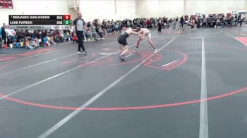 145 lbs Champ. Round 2 - Benjamin Gunlogson, Dawson-Boyd - Lac Qui Parle - Montevideo United vs Lane Patrick, Holdingford