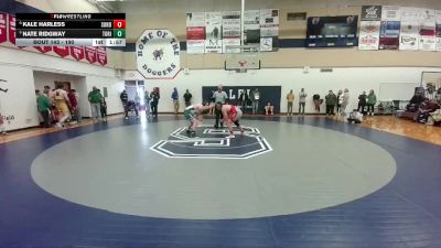 190 lbs Quarterfinal - Nate Ridgway, Tongue River vs Kale Harless, Sundance