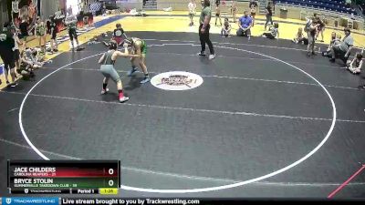 95 lbs Round 5 (6 Team) - Jace Childers, Carolina Reapers vs Bryce Stolin, Summerville Takedown Club