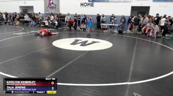 106 lbs Round 3 - Katelynn Kimberley, Baranof Bruins Wrestling Club vs Talia Jenkins, Chugach Eagles Wrestling Club