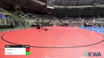 60 lbs Semifinal - Dozer Blakley, Pocola Youth Wrestling vs Bretley (Gage) Peters, Roland Youth League Wrestling