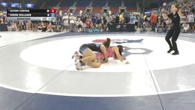 115 lbs Quarters - Jaydin Cuevas, Colorado vs Kinzie Williams, Idaho