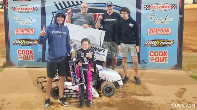 Audrey Larson Scores First-Ever Victory On Dirt At Millbridge Speedway