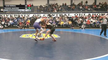 165 lbs Quarterfinal - Tavontay Martinez, Kentucky Wesleyan vs Gage Bernall, Central Missouri