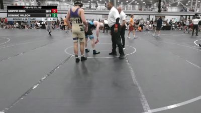 150 lbs Round 4 (6 Team) - Dominic Wilson, Team Shutt B Team vs Griffin King, Grit Mat Club Blue