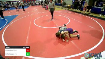 66 lbs Round Of 16 - Bashlin Cardona, Dark Cloud Wrestling Club vs Cael Pritchard, Bristow Youth Wrestling