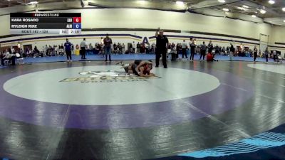 124 lbs Semifinal - Ryleigh Ruiz, Albion College vs Kara Rosado, East Stroudsburg University