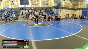 84 lbs Round 2 (8 Team) - Brody McCartney, Garrett Wrestling Club vs Cayson Carmichael, Oak Hill Wrestling Club
