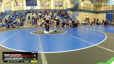 84 lbs Round 2 (8 Team) - Brody McCartney, Garrett Wrestling Club vs Cayson Carmichael, Oak Hill Wrestling Club