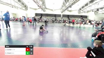 81 lbs Rr Rnd 9 - Joey Cotter, CT Tugman Rothman vs Cooper Grant, Maine Hammas