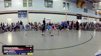 94 lbs Cons. Semi - Nicholas Russell, Bloomington South Wrestling Club vs Gabe Liechty, Wright Way Wrestling