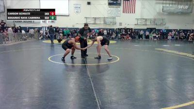 150 lbs Champ. Round 2 - Eduardo Nava Cabrera, Beaverton vs Carson Schultz, Sherwood