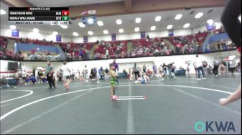 37 lbs Consi Of 8 #2 - Grayson Noe, Blue Devil Wrestling vs Noah Williams, Standfast