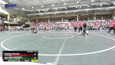 110 lbs Cons. Round 2 - Brayden Martinez, South Central Punishers vs Vincent Nelson, Trailblazer