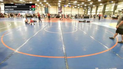 100 lbs Consi Of 32 #2 - Mason Pitzen, OH vs Jake Faux, PA