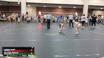 55 lbs Round 4 (8 Team) - Jaxson Knop, Ares Red vs Brayden Ferman, Team Palmetto