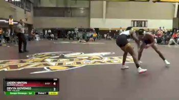 133 lbs Semifinal - Devyn Giovengo, Thiel College vs Jaden Hinton, Baldwin Wallace