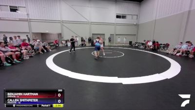 285 lbs Round 2 (8 Team) - Benjamin Hartman, Oregon vs Callen Smithpeter, Missouri