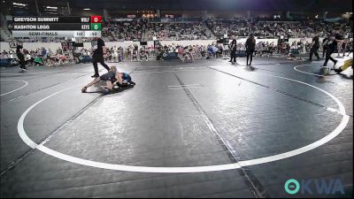 46 lbs Semifinal - Greyson Summitt, Wolfpak Wrestling vs Kashton Legg, Keystone Kids Wrestling Club