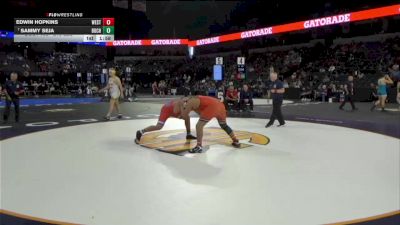 215 lbs Round Of 64 - Edwin Hopkins, Westminster (SS) vs Sammy Seja, Buchanan (CS)