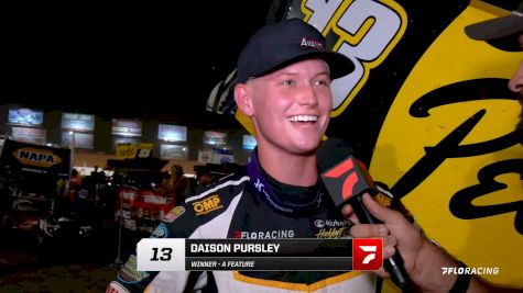 Daison Pursley Reacts After First Kubota High Limit Win In Lernerville Commonwealth Clash