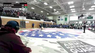 120 lbs Quarterfinals (8 Team) - Esten Foss, Aberdeen Central vs Myles Kettwig, Harrisburg
