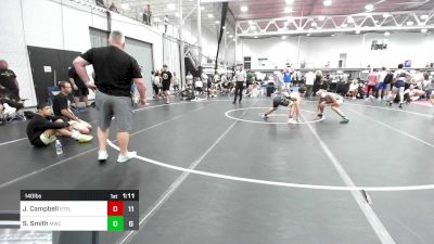 140 lbs Quarterfinal - Jack Campbell, Steller Trained Pyke Syndicate vs Stevie Smith, Malvern Wrestling Club