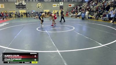 189 lbs Semifinal - Alberto Colon, East Anchorage High School vs Ethan Pletnikoff, Bartlett High