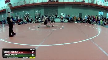 80 lbs Cons. Round 4 - Samuel Madsen, Maurer Coughlin Wrestling Club vs Jaxson Harris, Leo Wrestling Club