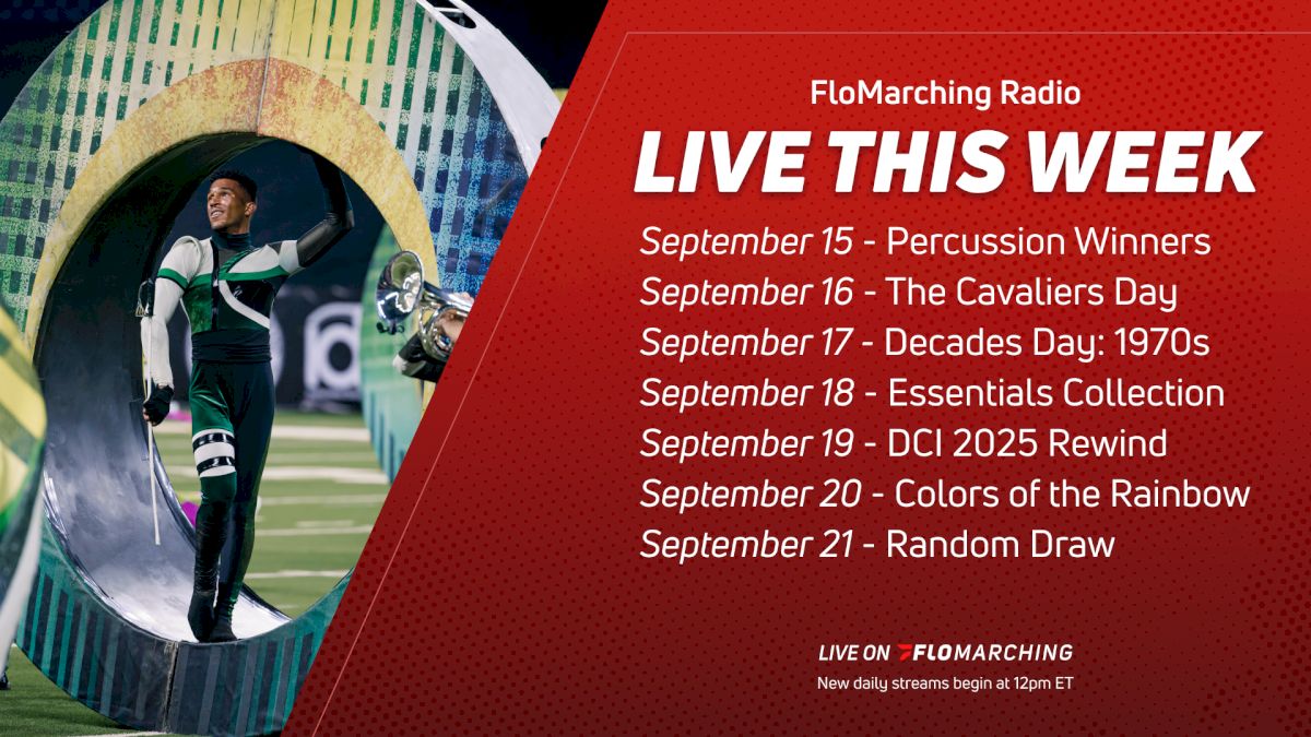 What's Playing on FloMarching Radio This Week, September 15-21