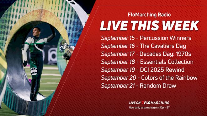 What's Playing on FloMarching Radio This Week, September 15-21
