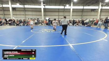 105 lbs Cons. Round 4 - Crue Smith, Minico vs Landon Stohel, Sublime Wrestling Academy