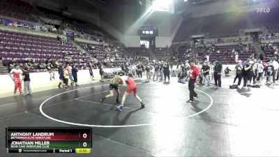 110 lbs Cons. Round 2 - Jonathan Miller, Bear Cave Wrestling Club vs Anthony Landrum, Betterman Elite Wrestling