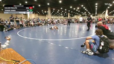 75 lbs Quarterfinal - Cullen Phillips, Panther Paws Youth Wrestling vs Tanner James, SCSOW