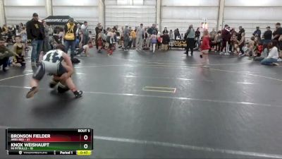 115 lbs Round 2 (6 Team) - Knox Weishaupt, Mi Pitbulls vs Bronson Fielder, Ares Red