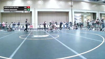 64 lbs Rr Rnd 3 - Karlie Rose Zeller, Flow Academy HI vs Ehukai Kekahuna, Flow Academy HI