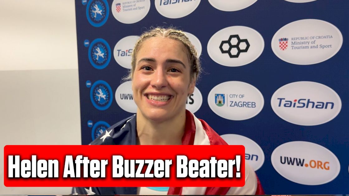 Helen Maroulis After Buzzer Beater Takedown For 5th Gold!