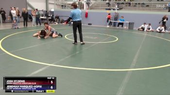 114 lbs 2nd Place Match - Josh St.denis, Nikiski Freestyle Wrestling Club vs Jeremiah Marquez-Hopson, Arctic Warriors Wrestling Club