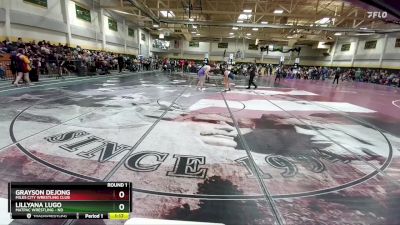 Round 1 - Lillyana Lugo, MATPAC Wrestling - ND vs Grayson DeJong, Miles City Wrestling Club