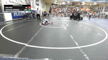 105 lbs 5th Place Match - Angilyne Herrera, Montclair vs Lisa Diaz, JW North