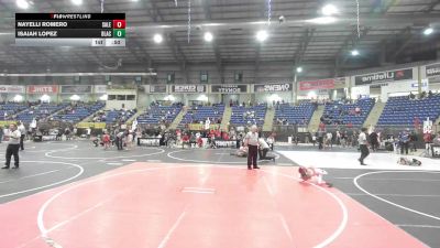 50 lbs Semifinal - Nayelli Romero, Salem Elite vs Isaiah Lopez, Black Fox Wrestling Academy