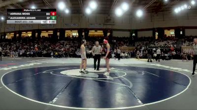 145 lbs Quarterfinal - Adriana Moss, Boonsboro vs Alexandra Adams, Severna Park
