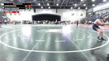184 lbs Champ. Round 1 - Thomas Crawford, Brewton-Parker (GA) vs Jayden Malecki, Unattached