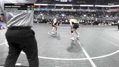 174 lbs Consi Of 8 #2 - Tristan Thompson, Wildcat Wrestling vs Tasyn Ockenga, Canton C-Hawks