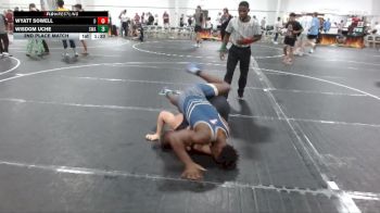 165 lbs 2nd Place Match - Wyatt Sowell vs Wisdom Uche, Slate Wrestling Academy