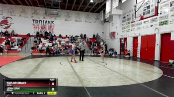 107 lbs Champ. Round 2 - Taylor Drake, Kuna vs Leah San, Nampa