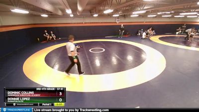 57-61 lbs Round 2 - Donnie Lopez, Evanston Elite vs Dominic Collins, Sanderson Wrestling Academy