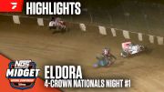 Highlights | 2025 USAC Midgets Thursday at Eldora Speedway
