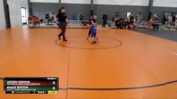 39-43 lbs Round 3 - Jayden Crisman, Oregon City High School Wrestling vs Roque Boston, Reality Sports Wrestling Club