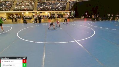 Boys 3rd-4th Grade - 63 Cons. Semis - Dake Zwanziger, Immortal Athletics WC vs Hudson Van Wyk, Moyer Elite Wrestling